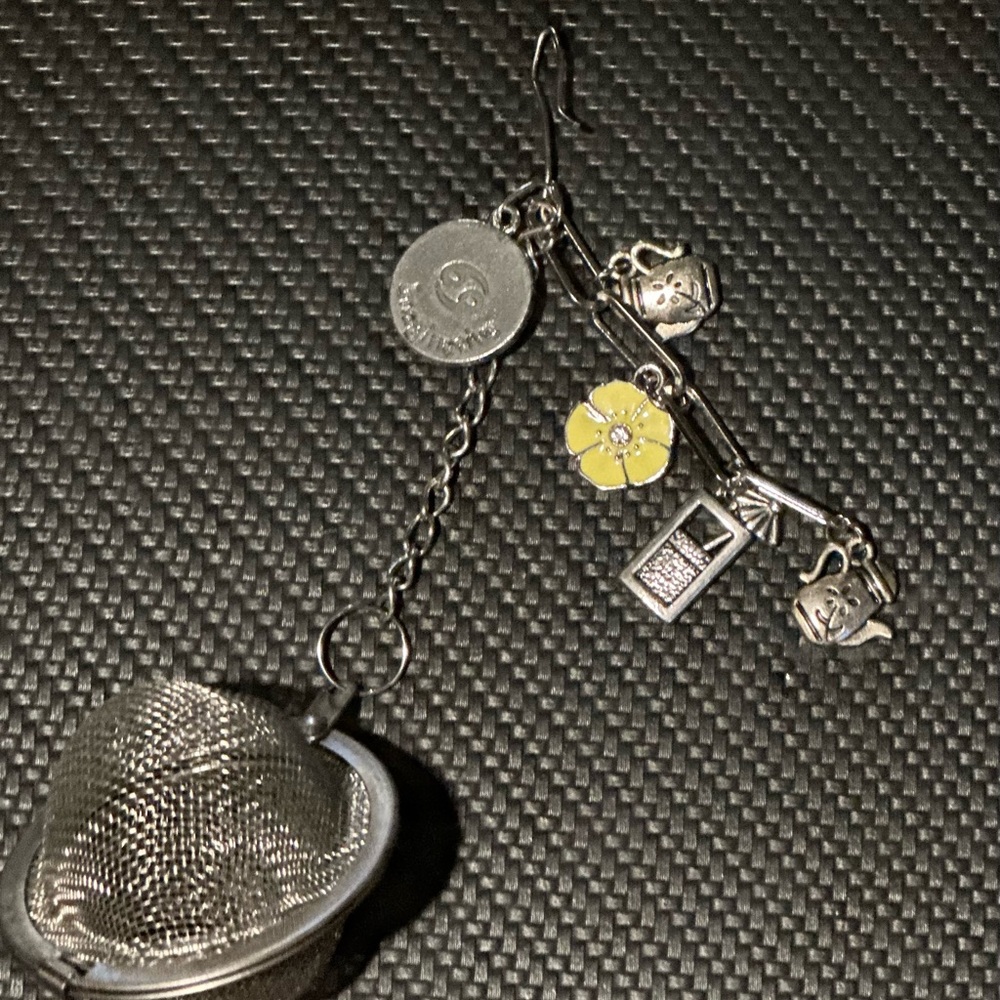 Cancer Zodiac Tea Strainer with Charms
